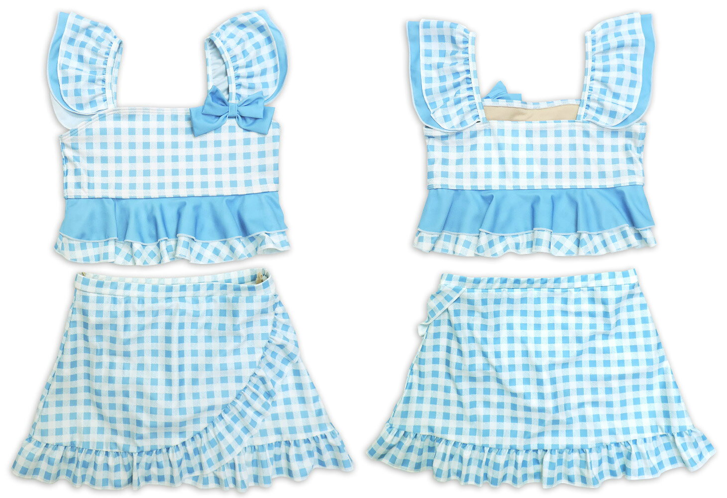 【2021新作☆メール便送料無料】2点セット水着/洋服感覚で着られるスイムウェア/ジ...