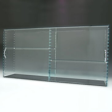 コレクションラック アクリル ガラス色 W900×H450×D200 背面ミラー 引き戸タイプアクリル板 アクリルケース 物入れ クリア プラスチックケース 透明ケース アクリルBOX アクリルボックス