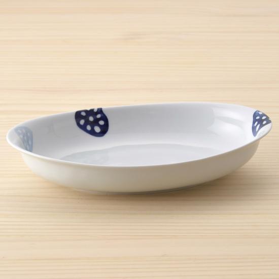 レンコン　カレー皿【波佐見焼】うつわ　日本製　ギフト　プレゼント　人気　おしゃれ　皿　食器　国産　器　はさみ焼　楕円皿　パスタ皿　れんこん 和山窯　陶器市　陶器まつり　1760円→特価1408円