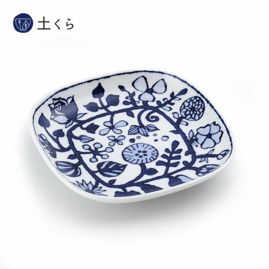 フラワーパレード　プレート　小　白【波佐見焼】和食器　うつわ　陶器　日本製　ギフト　プレゼント　..