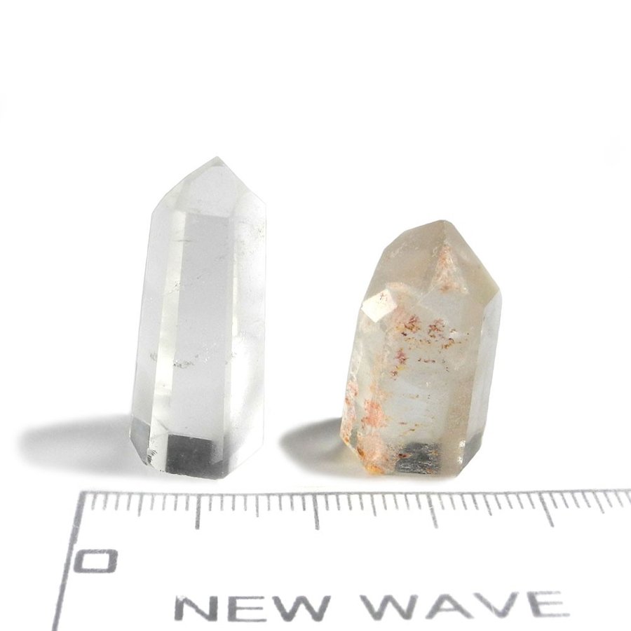 【クーポンで10%OFF】ファントムクォーツ 2本セット マスタークリスタル 産地 ブラジル Phantom Quartz 幻影水晶 幽霊水晶 ゴーストクリスタル 天然石 鉱物 1点もの 現品撮影 FQSE-81