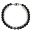 【クーポンで10%OFF】トルマリン ゲルマニウム ブレスレット 金具 クロムメッキ black tourmaline 電気..
