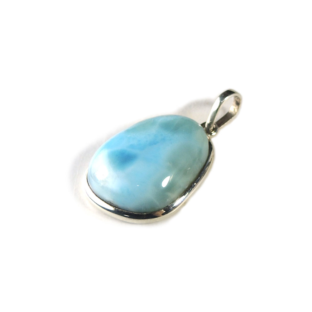 【クーポンで10%OFF】ラリマー ペンダントヘッド 金具 シルバー925 larimar pectolite ラリマール ペクトライト ソーダ珪灰石 ジュエリ..