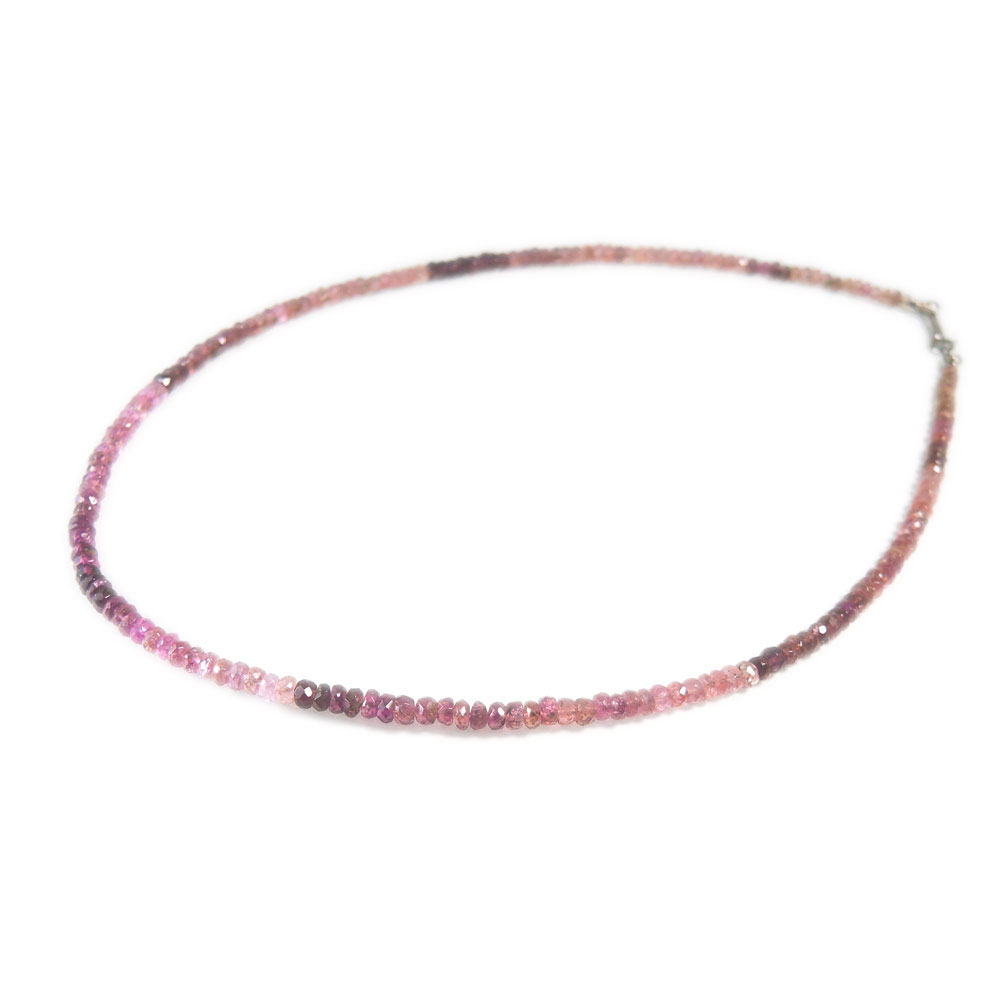 【クーポンで10%OFF】ピンクトルマリン ネックレス 2連 ブレスレット グラデーション 金具 silver925 10月 誕生石 現品撮影 TPSS-10