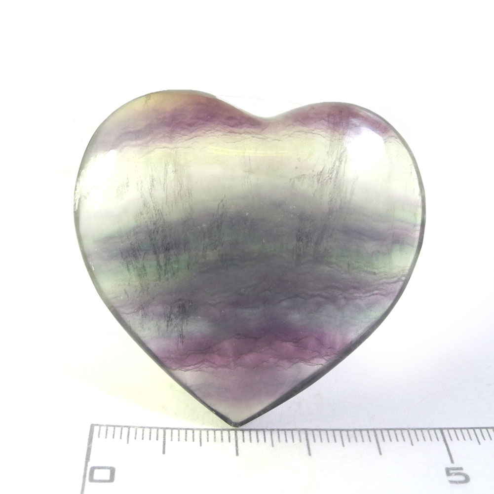  クーポンで10%OFF フローライト ハート 産地 ブラジル Fluorite 蛍石 ...