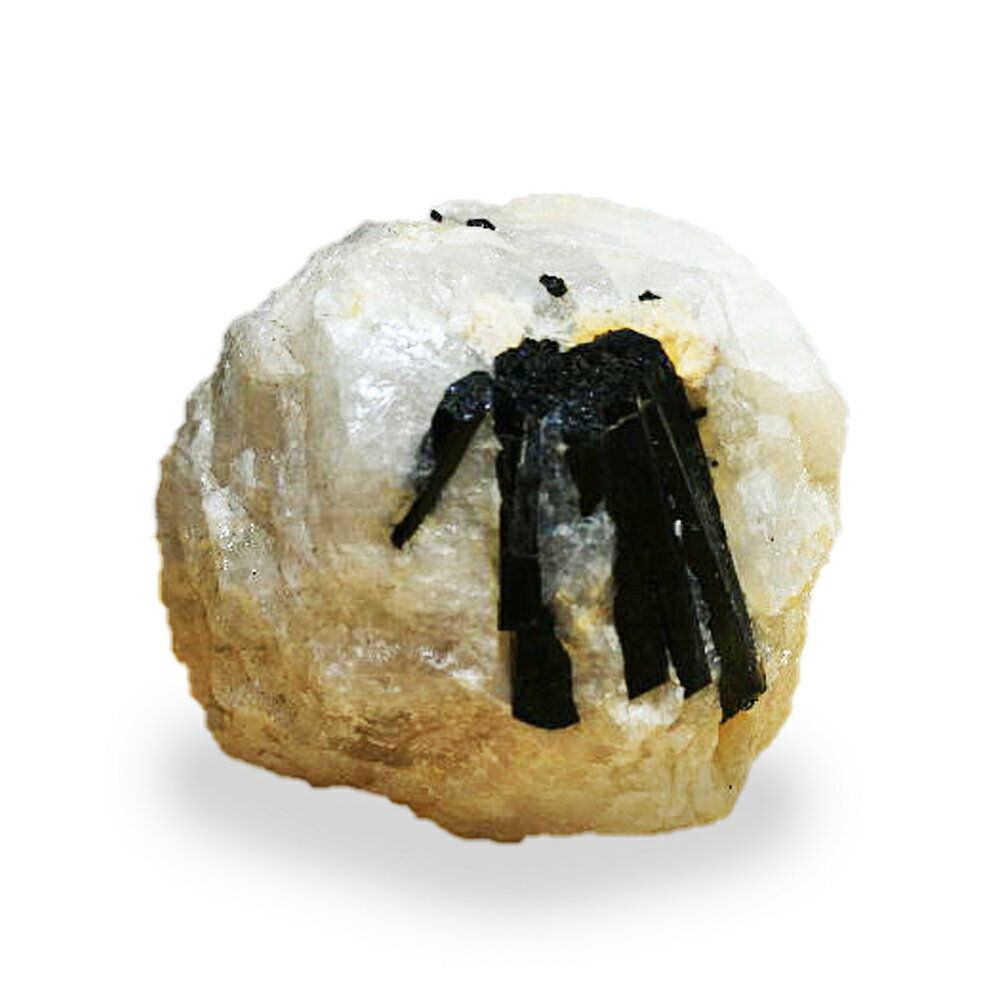  クーポンで10%OFF ブラックトルマリン入り 水晶 black tourmaline 電気...