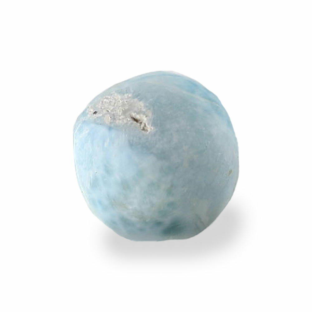 【クーポンで10%OFF】ラリマー スフィア 丸玉 ボール状 半磨き ぼかし 産地 ドミニカ共和国 larimar pectolite ラリマール ペクトライト ソーダ珪灰石 1点もの 現品撮影 LAPB-24