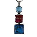 【クーポンで10%OFF】ニューヨーク デザイン ナチュラルストーン ラリマー ペンダントトップ 金具 シルバー925 larimar pectolite ラリマール ペクトライト ソーダ珪灰石 ジュエリー アクセサリー 1点もの 現品撮影 NYP-21