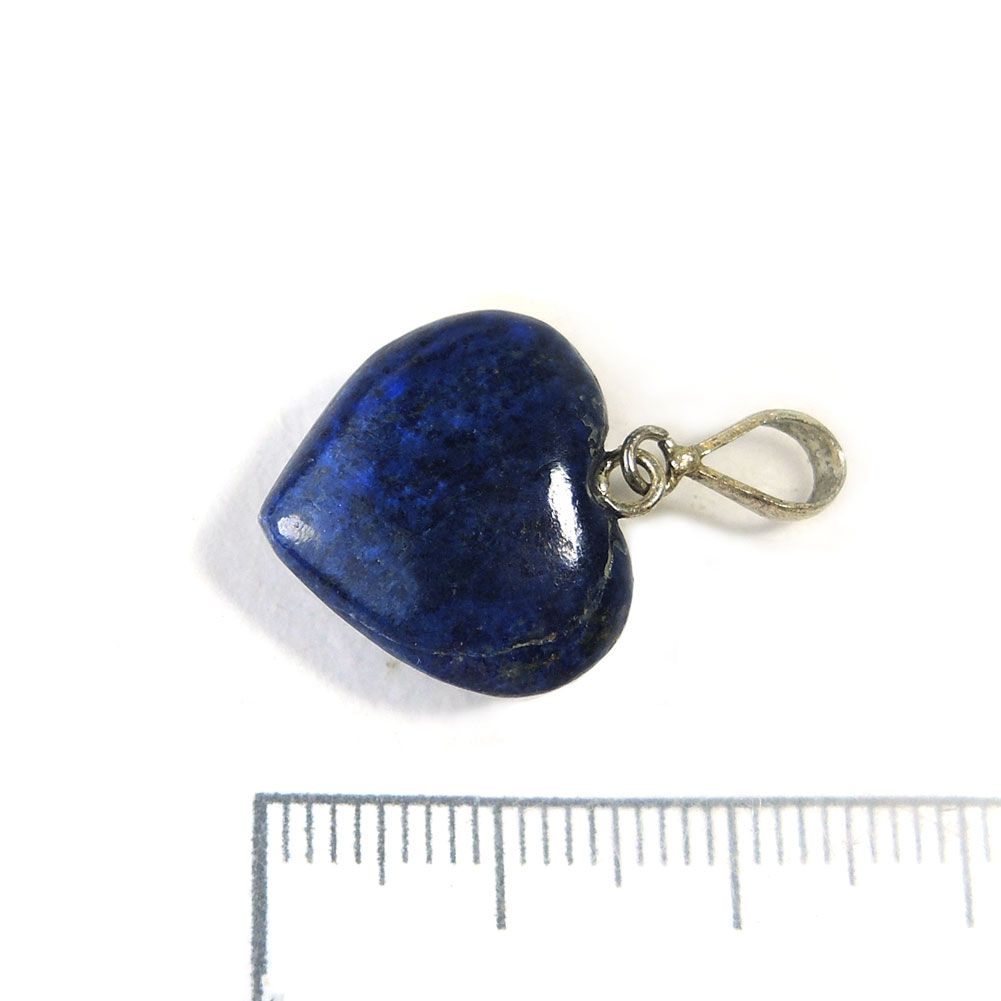 【クーポンで10%OFF】ラピスラズリ ハート ペンダントヘッド 金具 シルバー925 lapis lazuli 瑠璃 12月 誕生石 天然石 鉱物 ジュエリー アクセサリー 1点もの 現品撮影 RHP-43