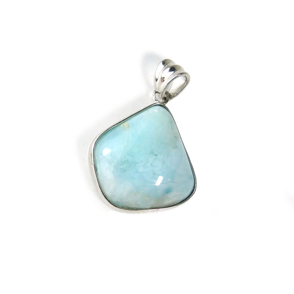 【クーポンで10%OFF】ラリマー ペンダントトップ 金具 シルバー925 ドミニカ共和国 larimar pectolite ラリマール ペクトライト ソーダ..