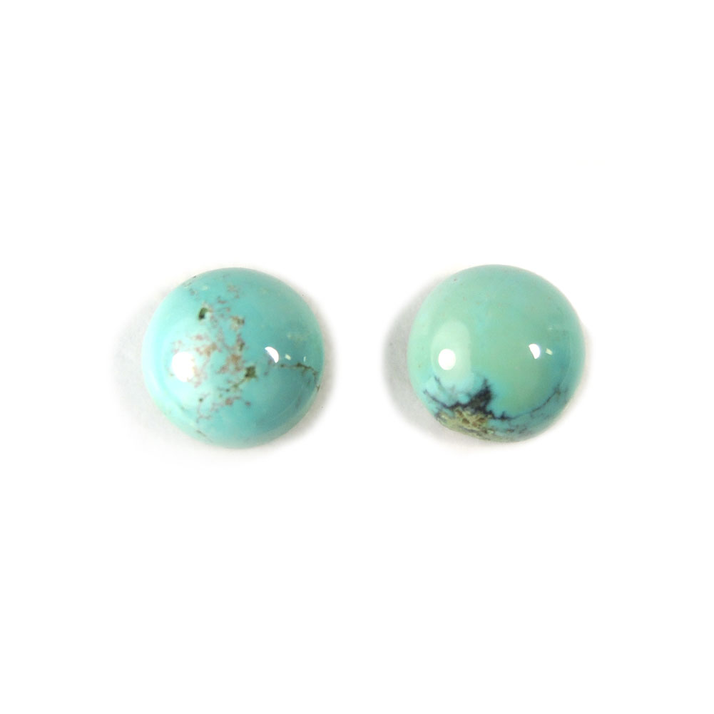 【クーポンで10%OFF】ターコイズ ルース 2個セット Turquoise トルコ石 12月 誕生石 天然石 現品撮影 TQR-10-10-9