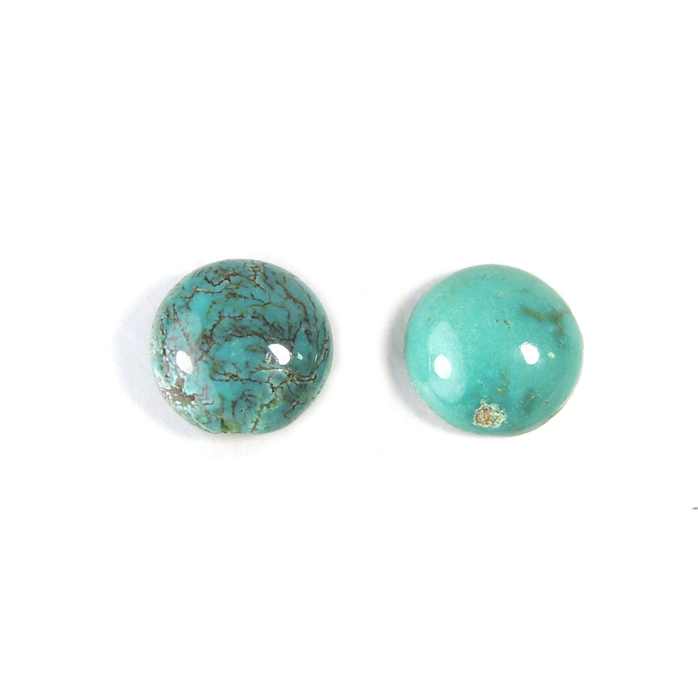 【クーポンで10%OFF】ターコイズ ルース 2個セット Turquoise トルコ石 12月 誕生石 天然石 現品撮影 ワケアリ 現品撮影 TQR-10-10-16