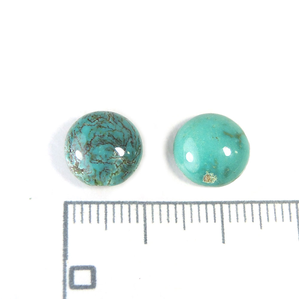 【クーポンで10%OFF】ターコイズ ルース 2個セット Turquoise トルコ石 12月 誕生石 天然石 現品撮影 ワケアリ 現品撮影 TQR-10-10-16