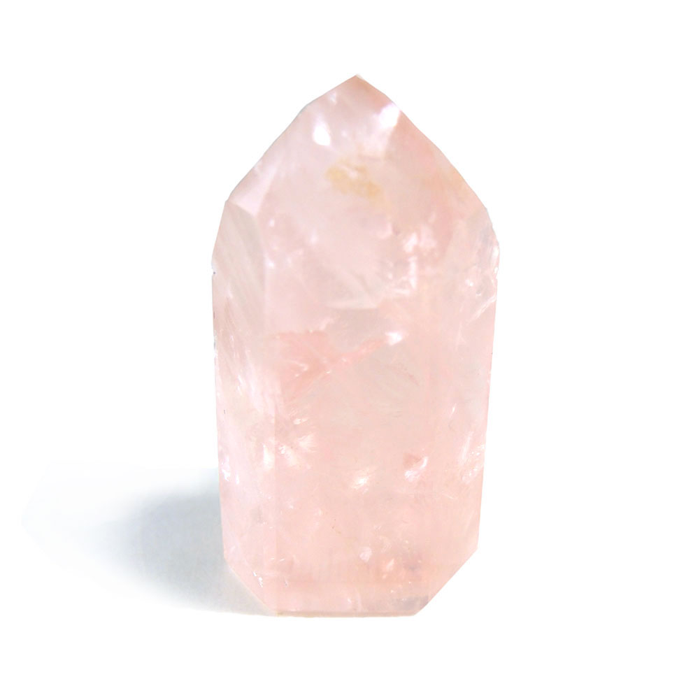  クーポンで10%OFF ローズクォーツ ポイント 原石 産地 ブラジル Rose Q...