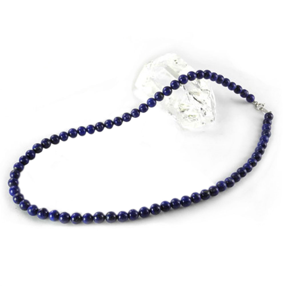 【クーポンで10%OFF】ラピスラズリ ネックレス 金具 K18 ホワイトゴールド lapis lazuli 瑠璃 12月 誕生石 天然石 鉱物 ジュエリー アクセサリー 1点もの 現品撮影 RAPN-36