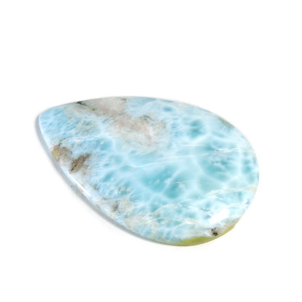 楽天トルマリン専門店ニューウェーブ【クーポンで10％OFF】ラリマー ルース 産地 ドミニカ共和国 larimar pectolite ラリマール ペクトライト ソーダ珪灰石 1点もの 現品撮影 LAR-20