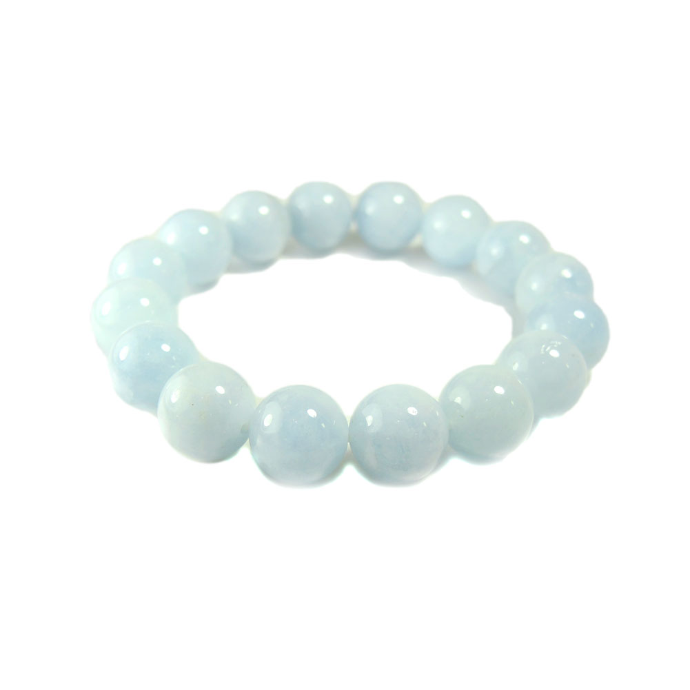 【クーポンで10%OFF】アクアマリン ブレスレット 10mm 3月 誕生石 1点もの 現品撮影 AQBG-38