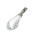 【クーポンで10%OFF】クォーツ ペンダント トップ 本水晶 ドロップ ブリオレット ペアシェイプ ペンダントトップ 大粒 クリスタル シンプル ネックレスト...