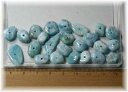 【クーポンで10%OFF】ラリマー ビーズ 2個セット larimar pectolite ラリマール ペクトライト ソーダ珪灰石 LBB-11