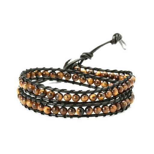 【クーポンで10%OFF】タイガーアイ ラップ ブレスレット 約4mm玉 約42cm Tiger's eye 虎目石 虎眼石 ジュエリー アクセサリー 天然石 鉱物 RB-TIG