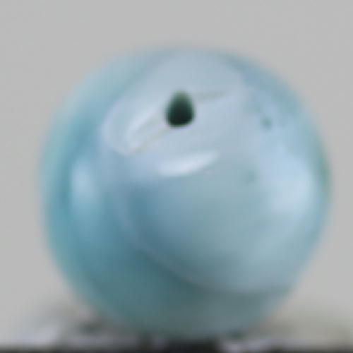  クーポンで10%OFF ラリマー ビーズ 丸玉 13.2mm 穴あき larimar pectol...