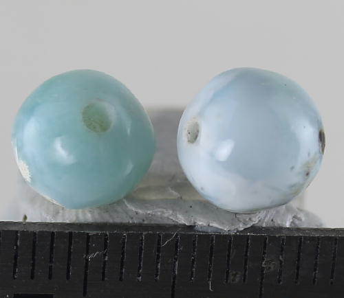  クーポンで10%OFF ラリマー ビーズ 丸玉 7.5mm セット 穴あき larimar ...