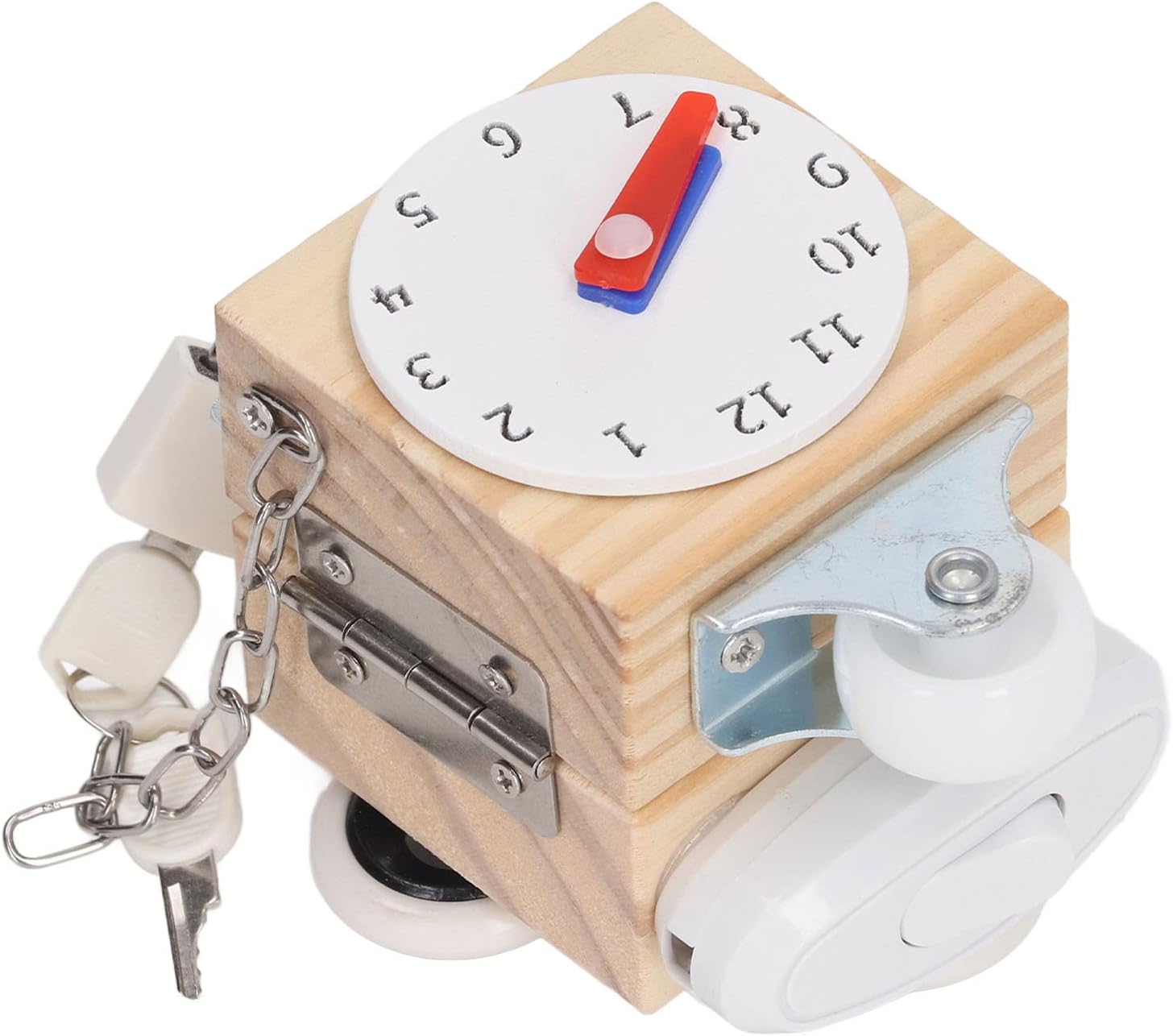 木製ビジーキューブ 旅行おもちゃ 耐衝撃性 簡単学習 落下防止安全 子供用ビジーキューブ教育 幼児向け 知育玩具 学習玩具