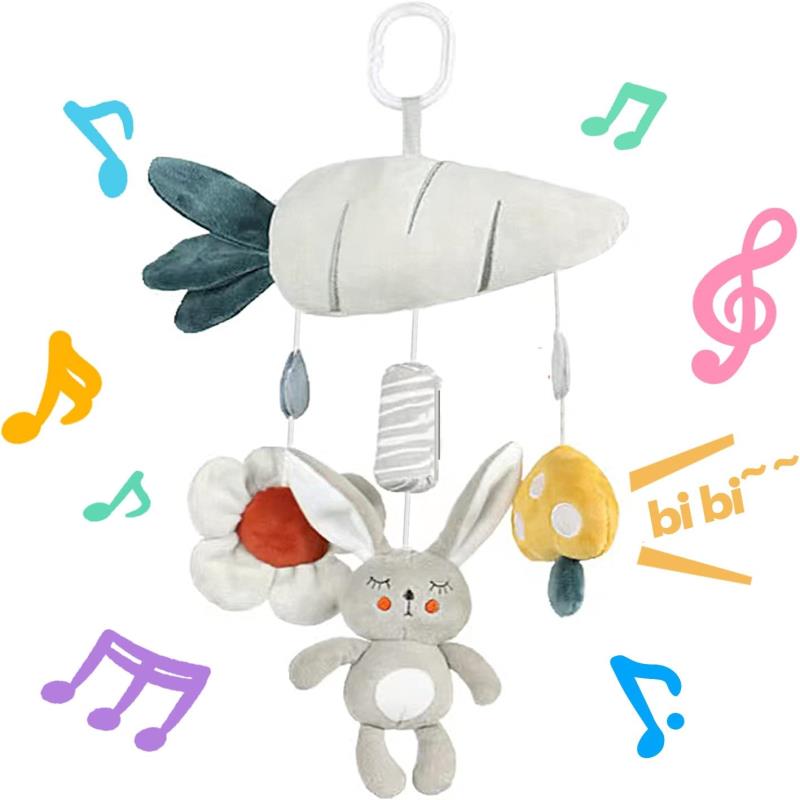 送料無料 ベビーカー 飾り 出産祝い 出産プレゼント 赤ちゃん 可愛い ベッド チャイルドシート 車 おもちゃ ぶら下げベル フック付き にんじん