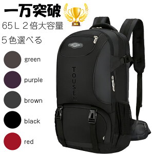 リュック 大容量 登山用 バッグ 登山 リュック レディース/メンズ 色登山 リュック 65L バックパック 大容量 登山バッグ バックパック リュックサック 防水 軽量 山登り バック 多機能 キャンプ用リュック 防災バッグ