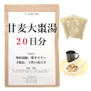 甘麦大棗湯 20日分(20包) 煎じ薬 神経過敏 驚きやすい 不眠 子供の夜泣き 漢方 カンバクタイソウトウ かんばくたいそうとう