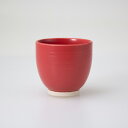 【在庫限り】波佐見焼 【赤千段】 湯呑 180ml 湯呑 はさみ焼 お茶 ゆのみ 陶器 日本製 *(レッド) Φ7.5×高さ7.5 180ml 105g