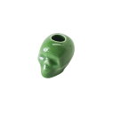 【在庫限り】波佐見焼 スカル歯ブラシスタンド 緑 グリーン green 歯ブラシ立て 磁器 ペンスタンド ペン立てはさみやき 日本製 ギフト 贈り物 人気 ポー...