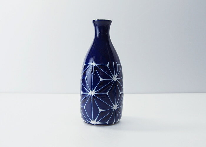 波佐見焼 琉璃 徳利 麻の葉 Φ6×高さ15.5cm 300ml 陶器 酒器 とっくり お酒 はさみ...