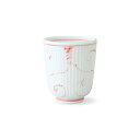 波佐見焼 唐草ぶどう 軽量湯呑(小・赤) 200ml 磁器 湯呑 ゆのみ お茶 茶器() 通販 楽天 HASAMI おしゃれ