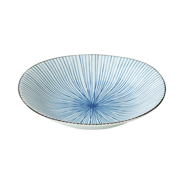 美濃焼 千筋 楕円皿 22×20×4cm うつわ 盛り皿 和食器 磁器 丈夫 みくら HASAMI  ...