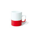波佐見焼 ディップマグカップ F レッド 赤 コップ コーヒー お茶 はさみ焼 磁器 エッセンス ギフト 贈り物 通販 【essence】 HASAMI おしゃれ(3)