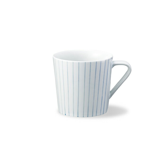 波佐見焼 essence of life es mug ストライプ BU ブルー マグカップ コップ お茶 コーヒー はさみ焼 磁器 エッセンス ギフト 贈り物 通販【essence】 HASAMI おしゃれ