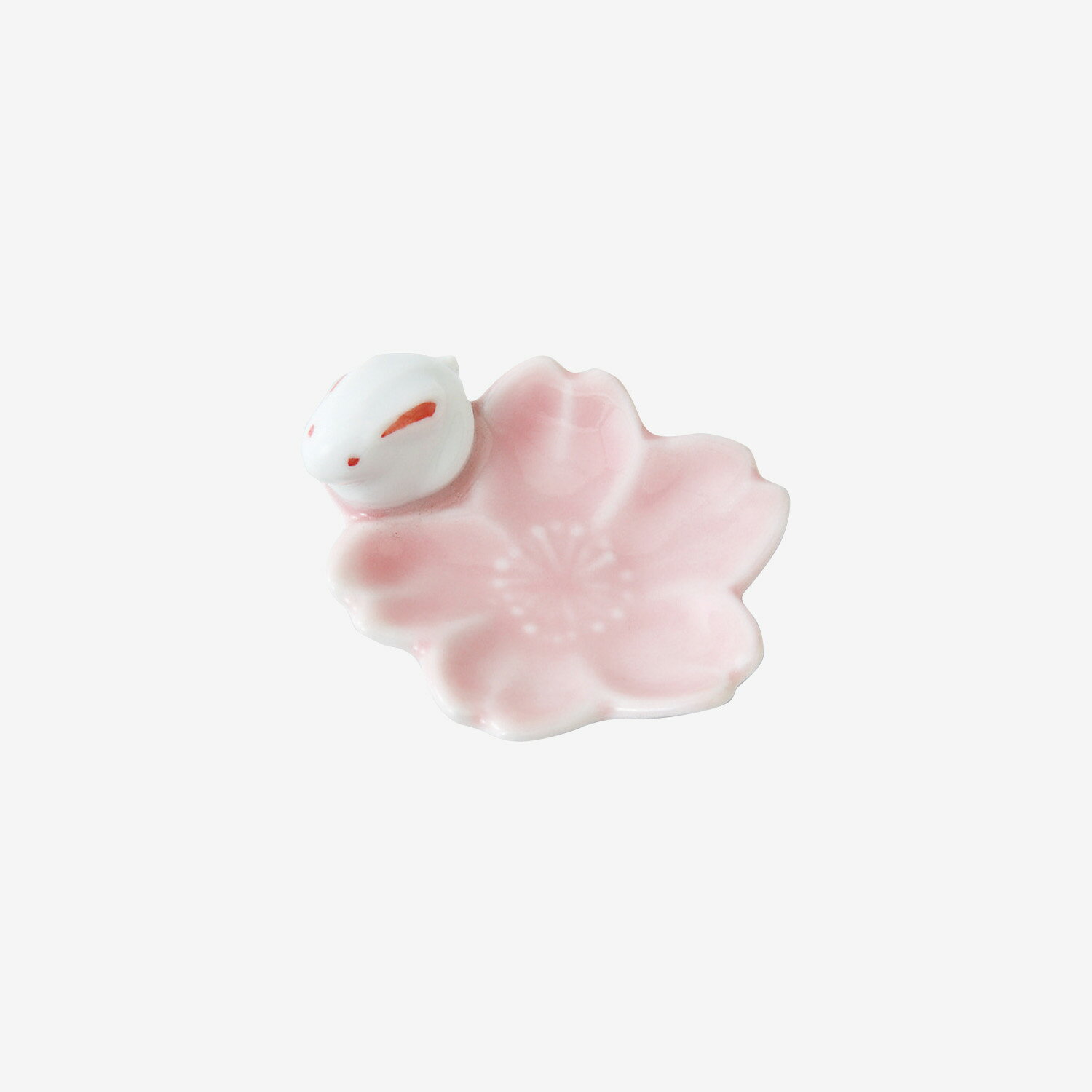 波佐見焼 さくら兎 箸置き 桃 4.5×4×2cm 桜 うさぎ 箸置き 春 ピンク 可愛い箸置き HASAMI おしゃれ さくらのうつわ