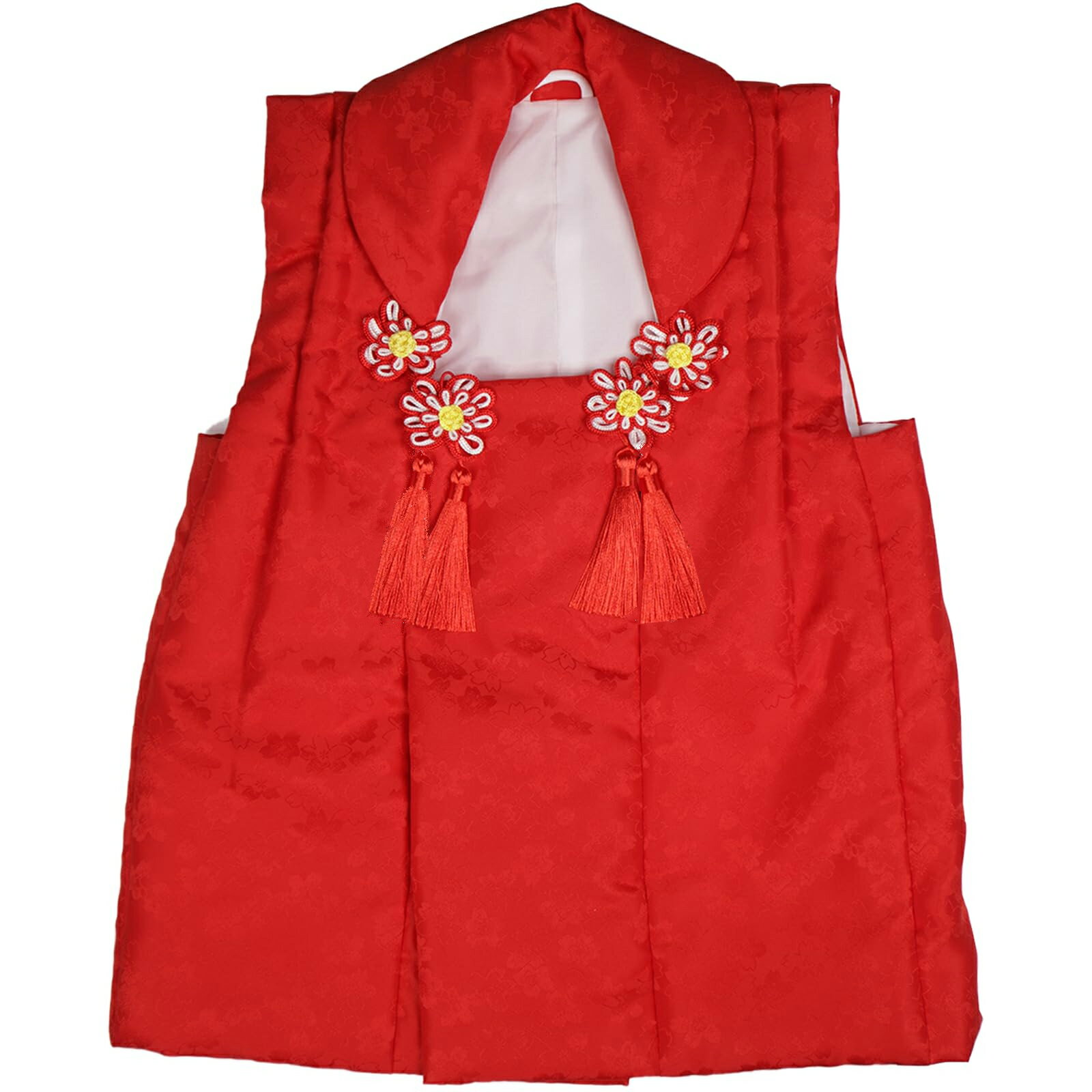 被布コート 七五三 女の子 3～4歳 着物 被布 単品 赤 ピンク 白 ギフト 2