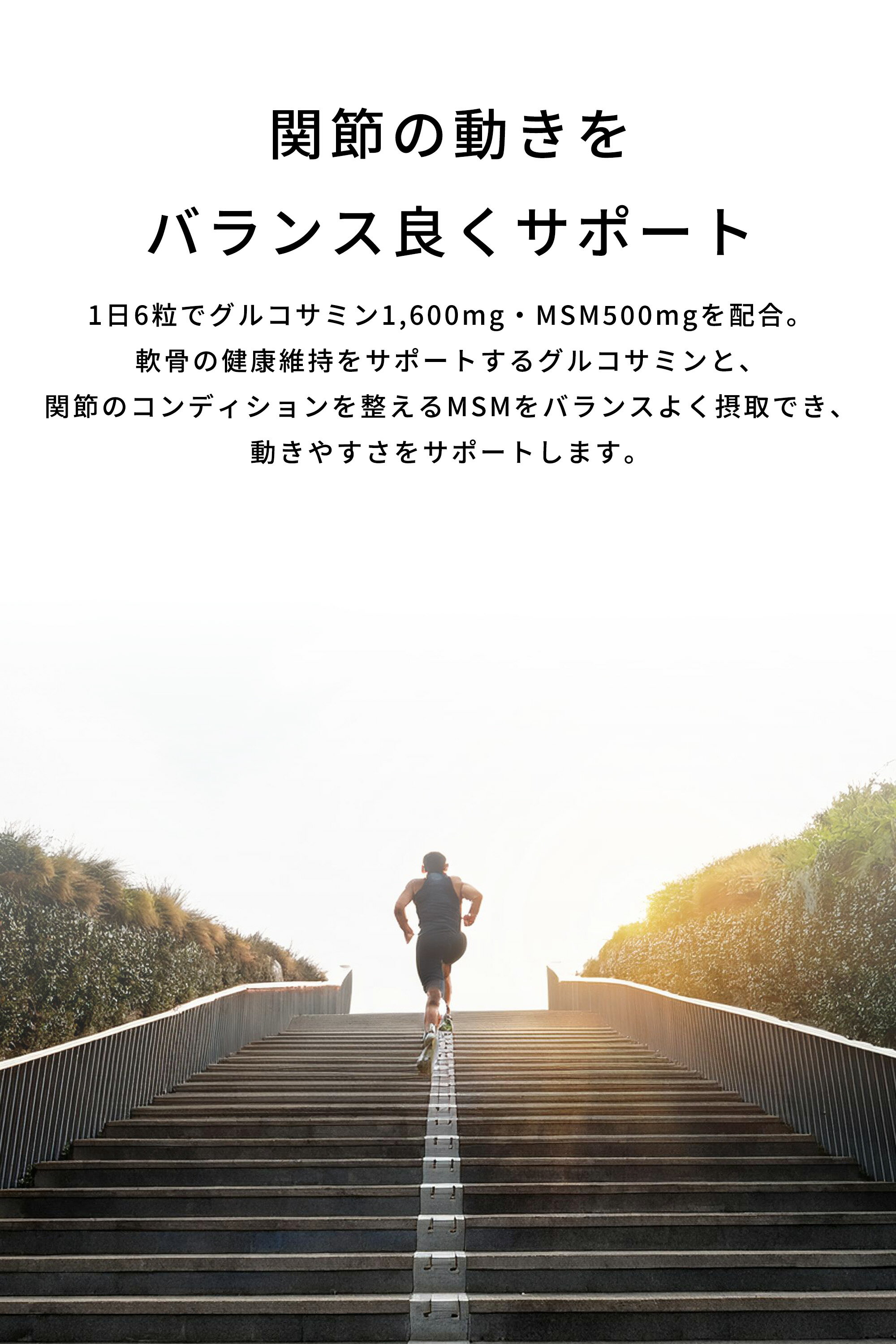 愛粧堂「グルコサミン＆コンドロイチン」 180粒 30日分 膝関節対策 関節サポート グルコサミン1600mg サプリメント 人生100年時代を元気に過ごしたい方 毎日のアクティブな活動をしたい方 GMP認定工場 HMメディカル