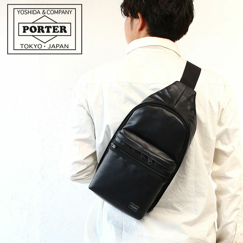 ポーター 革ショルダーバッグ メンズ ポーター アルーフ スリングショルダーバッグ 023-03799 吉田カバン メンズ PORTER ALOOF SLING SHOULDER BAG ワンショルダーバッグ ボディバッグ ショルダーバッグ 本革 牛革 レザー 斜めがけ 日本製 大人 ブランド