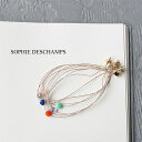 【5月1日限定!最大P39倍】【数量限定】sophie deschamps bijoux カット ストーン ブレスレット 丸くて小さい石 ルーレットワイヤー アクセサリー ギフト プレゼント