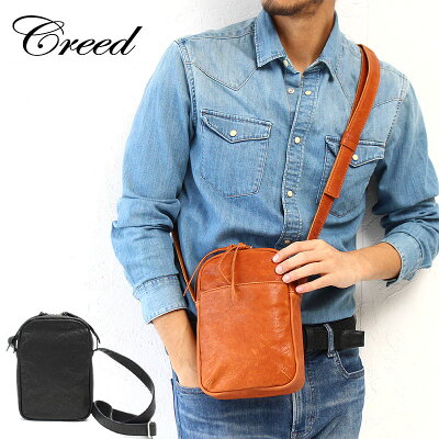 【選べるノベルティ&無料ラッピング可】クリード バンパー ショルダーバッグ 371c768 Creed Bumper SHOULDER BAG レザーショルダー 革 正規品 プレゼント