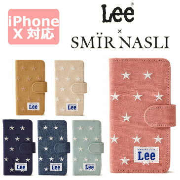 【楽天カード7倍】サミールナスリ iphoneケース Lee SMIRNASLI iPhoneX対応 手帳型 SMIR NASLI リー コラボレーション スター モバイルケース スマホケース Star Mobile Case 011200045 アイフォン10 カバー おしゃれ 可愛い カードケース ミラー iPhoneX iPhone10