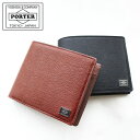 ポーター カレント ウォレット 052-02204 吉田カバン PORTER CURRENT WALLET 財布 メンズ 二つ折り 本革 牛革 小銭入れあり 二つ折り財布 box型小銭入れ ブランド 小さい 本革 薄い コンパクト シンプル カード多く入る ブラック 日本製の商品画像