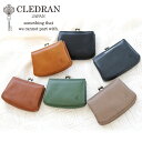 クレドラン 財布 CLEDRAN マルチポーチ NOM MULTI POUCH 日本製 cl3590 akz016 がま口ポーチ がま口財布 革 レディース レザー 正規品 ギフト プレゼント 母の日