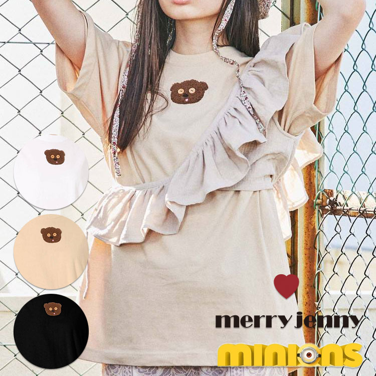 メリージェニー ティム ちっちゃいティムTシャツ merry jenny ミニオンズ ボブ くま ミノン 半袖 トップス おしゃれ レディース ブランド テディベア くまさん グッズ コラボ 女性 服 USJ 2820427102