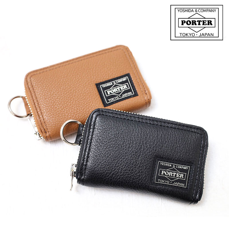 ポーター カーム コインケース 041-03125 吉田カバン 小銭入れ メンズ PORTER CALM COIN CASE コインケース 通勤 通学 小銭入れ レザー 本革 牛革 コンパクト 薄い ブラック 日本製 ブランド
