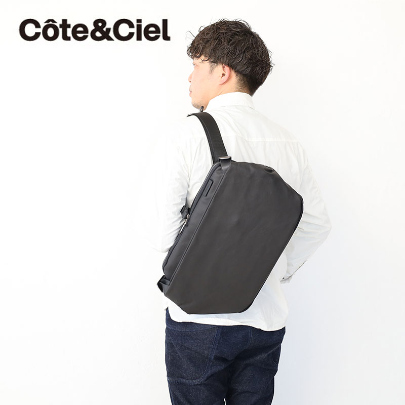 cote&ciel コートエシエル メッセンジャーバッグ 2way cc-28913 Riss Coated Canvas ワンショルダー 斜めがけ 正規品 ブランド メンズ レディース ユニセックス UNBY akz044