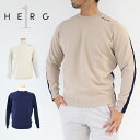 HERG1 ゴルフ エルグワン MENS BACK CABLE CRUE NECK KNIT ニット ケーブルニット クルーネック ニットプルオーバー プルオーバー メンズ レディース gm23ai24 ウェア アパレル